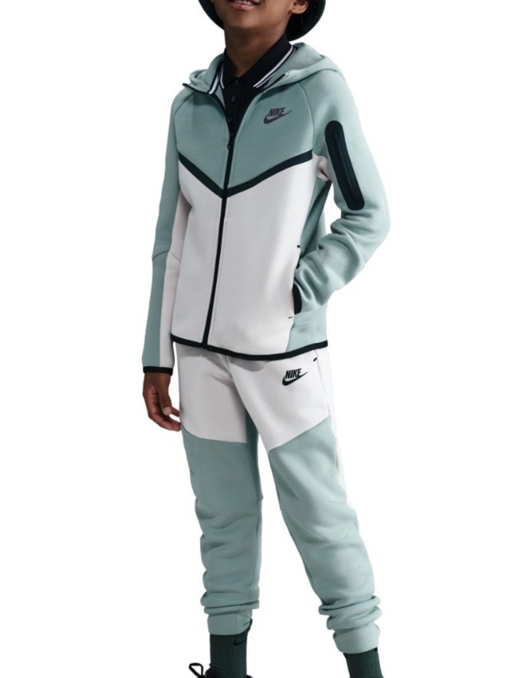 Nike Mint Green and White Joggers only